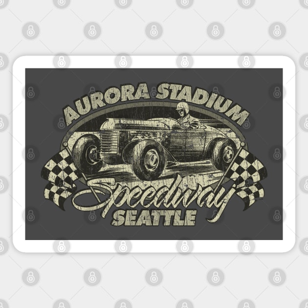 Aurora Stadium Speedway 1941 Magnet by JCD666